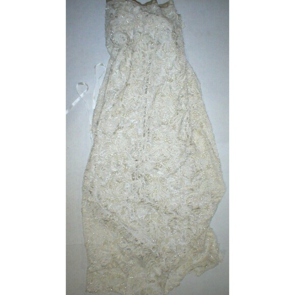 New Womens 6 NWT Designer Antonio Marras Italy Dress 42 Silk Bead Overlay Ivory - Picture 1 of 12